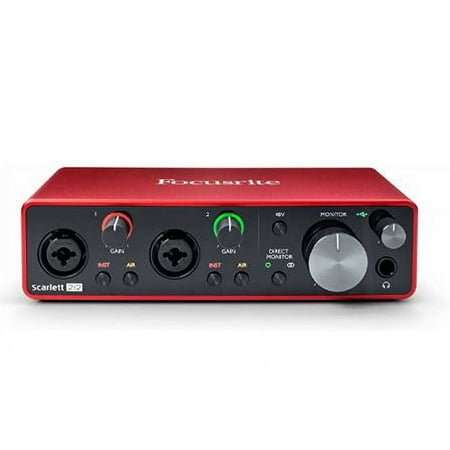 focusrite® scarlett 2i2 3rd gen usb studio audio interface Focusrite Scarlett 2i2 USB Audio Interface Gen 4