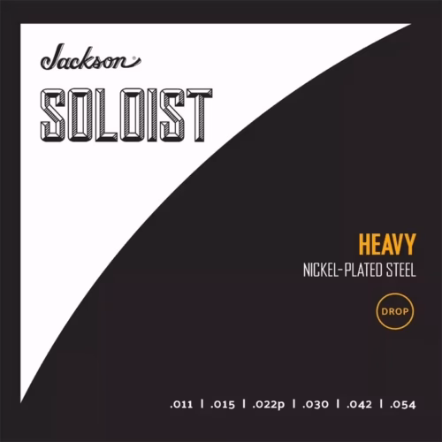 jackson® soloist heavy drop 6 string guitar strings .011 .054 jackson® soloist heavy drop 6 string guitar strings .011 .054